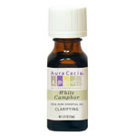 Camphor Essential Oil by Aura Cacia offers health-promoting benefits with its energy boosting, clarifying scent..